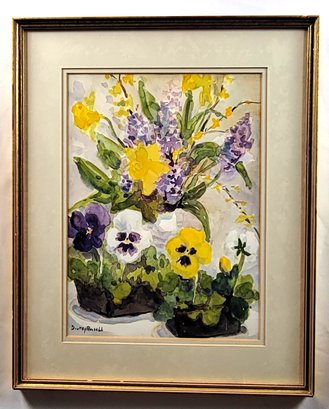 Signed Vintage Watercolor By Local Artist Dorothy Russell