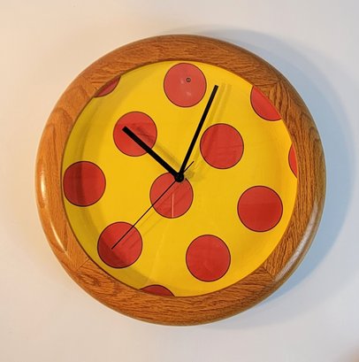 Very Cool Vintage Pop Art Wall Clock Tested And Works