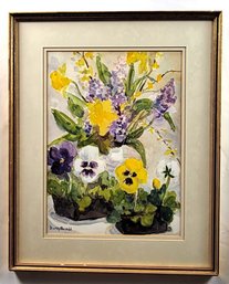 Signed Vintage Watercolor By Local Artist Dorothy Russell