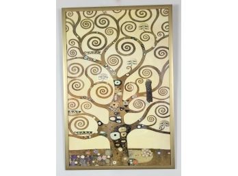Gustav Klimt Tree Of Life Large Framed Print