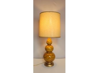 Amazing Vintage 3 Bubble Glass Lamp With Shade
