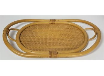 VIntage Bamboo Serving Tray