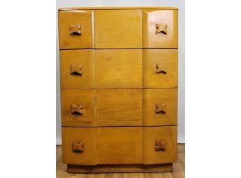Vintage Haywood Wakefiled Solid Wood 'Rio' Tallboy 4 Drawer Dresser