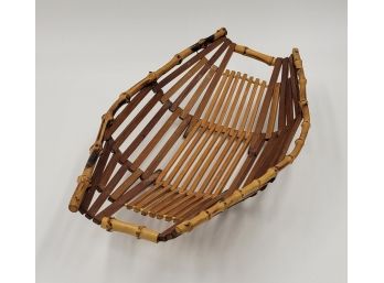 Vintage Bamboo Bread/Roll Basket