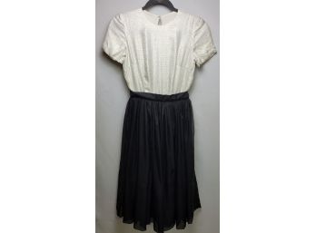 Georgous Vintage Cocktail Dress Black And Silver