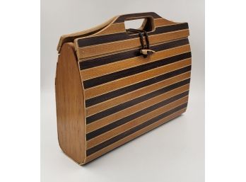 Very Cool Vintage Wooden Purse