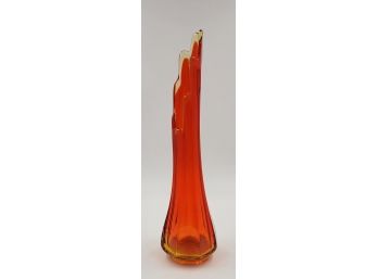 Vintage Viking Amberina Stretch/swung Glass Vase
