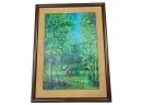 Vintage Signed Impressionist Oil On Canvas By Puerto Rican Artist O Santiago