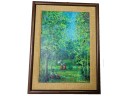 Vintage Signed Impressionist Oil On Canvas By Puerto Rican Artist O Santiago
