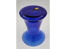Vintage Cobalt Blue Glass Vase Made In Spain
