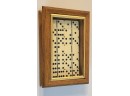 Vintage Dominoes In Wooden And Glass Storage Box
