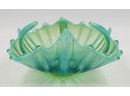 Vintage Fostoria Heirloom Green/Blue Opalescent Art Glass