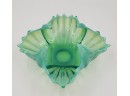 Vintage Fostoria Heirloom Green/Blue Opalescent Art Glass