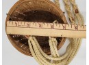 Vintage Macrame With Wooden Beads Hanging Plant Pot