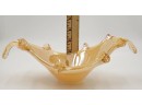 Beautiful Murano Style Hand Blown Decorative Oblong Bowl