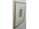 Vintage Signed By Artist Abstract Screen Print