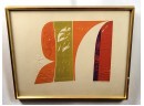 Vintage Limited Edition 1965 Signed, Dated, And Numbered Screen Print 'Falls' By Fran Boyer