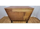 Vintage Solid Wood Beautifully Made Teak 4 Drawer Chest