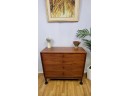 Vintage Solid Wood Beautifully Made Teak 4 Drawer Chest