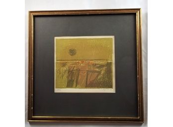 Vintage Signed And Dated 1964 Screenprint 'Gateway' By Fran Boyer