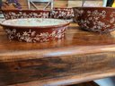 Temp-tations Bowl Set Chocolate Floral Lace Set Of 9
