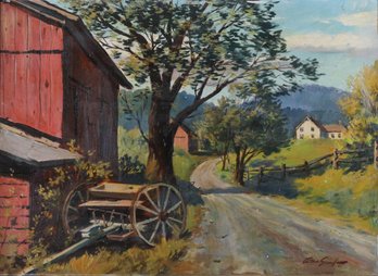 Arthur Sarnoff - American, New York (1912-2000) Oil On Canvas Board