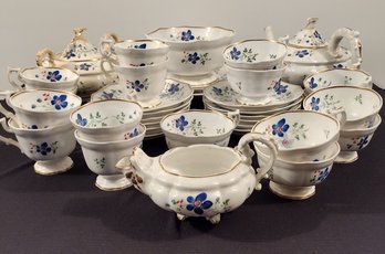 19th Century Gold Rimmed Tea Set