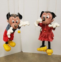 Disney Mickey And Mini Mouse Marionets