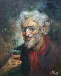 Americo Makk - Hungarian, American (1927  2015) Painting Oil On Canvas