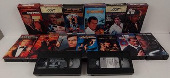 15 VHS VCR Cassette Tapes Just For The 007 James Bond Collector And Fans