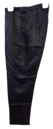 Black Pinstriped Slacks - MARGON - Made In Italy Size EUR 46