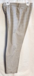 Grey/Blue/White Check Slacks- BOGNER - Size US 12 Leg Length 39'