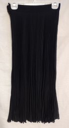 Black Accordion Skirt -  Across At Waist Front 12.5' , Waist To Hem Length 33'
