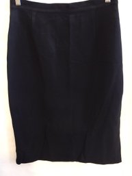 Black Lined Skirt - ALMA - Waist Size 14.5', Length 23'