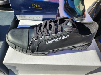 CALVIN KLEIN Jeans Black Sneakers In Men's 11