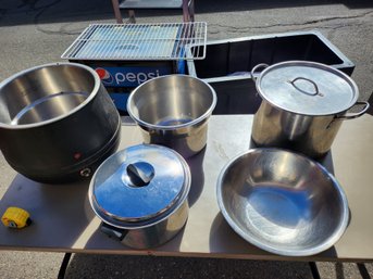 Pot Misc Lot With Soup Heater