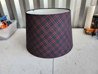 Blue And Maroon Plaid Lampshade