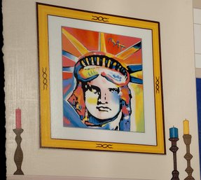 Fanch (Francois) Ledan - France, California (1949 - ) Serigraph - Interior With Peter Max