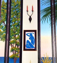 Fanch (Francois) Ledan - France, California (1949 - ) Serigraph - Interior With Matisse Blue Nude