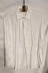 Cream Long Sleeve Blouse - JMcLAUGHLIN - Made In The USA - Size S