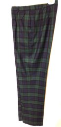 Green And Blue Wool Slacks - Pendleton - Size 10