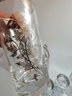 Silver Decorated Pitcher With 11 Glasses