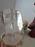 Three Figurines And An Laser Etched Glass Buda