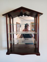 Vintage Wall Knick Knack Shelf With The Mirror