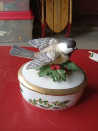 Vintage Lenox Bird Music Box