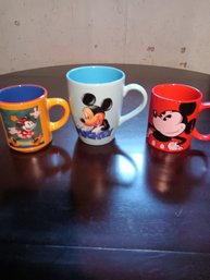 Vintage Mickey Mouse Coffee Mugs.   Lot #1