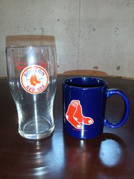 Boston Red Sox Pint Glass And Coffee Mug