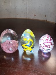 Art Deco Egg-shaped Paperweights
