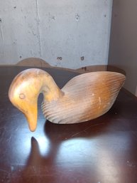 Solid Wood Duck Decoy.  #1
