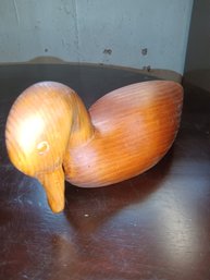 Hand Carved Wooden Duck Decoy.   #2